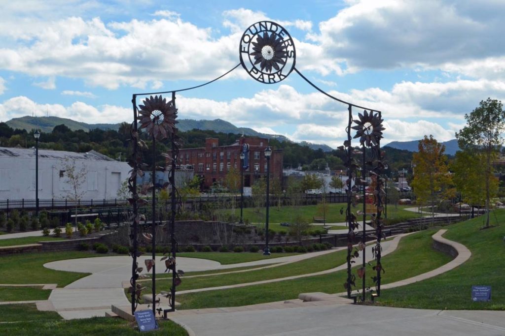 “Founders Park Arch” Berry Bate Johnson City Public Art